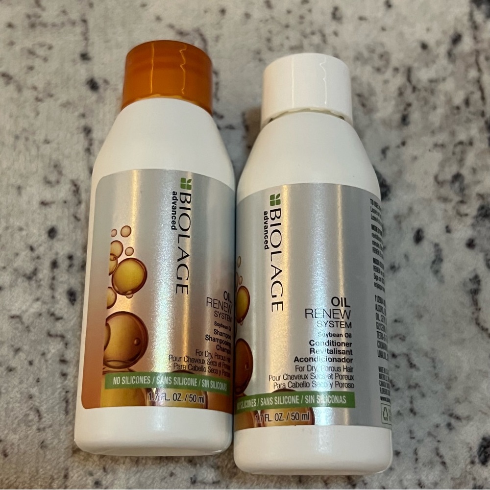 Biolage Advance Oil Renew Shampoo And Conditioner 1.7oz travel size Sep sale